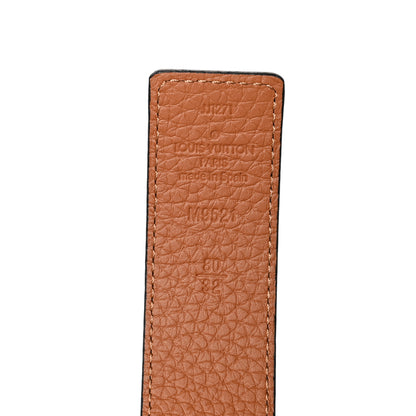 Louis Vuitton Taurillon Calfskin 30mm LV Initiales Reversible Belt 80 32 Black 3 of 5