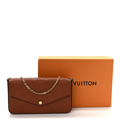 Louis Vuitton Empreinte Pochette Felicie Chain Wallet Cognac 11 of 11