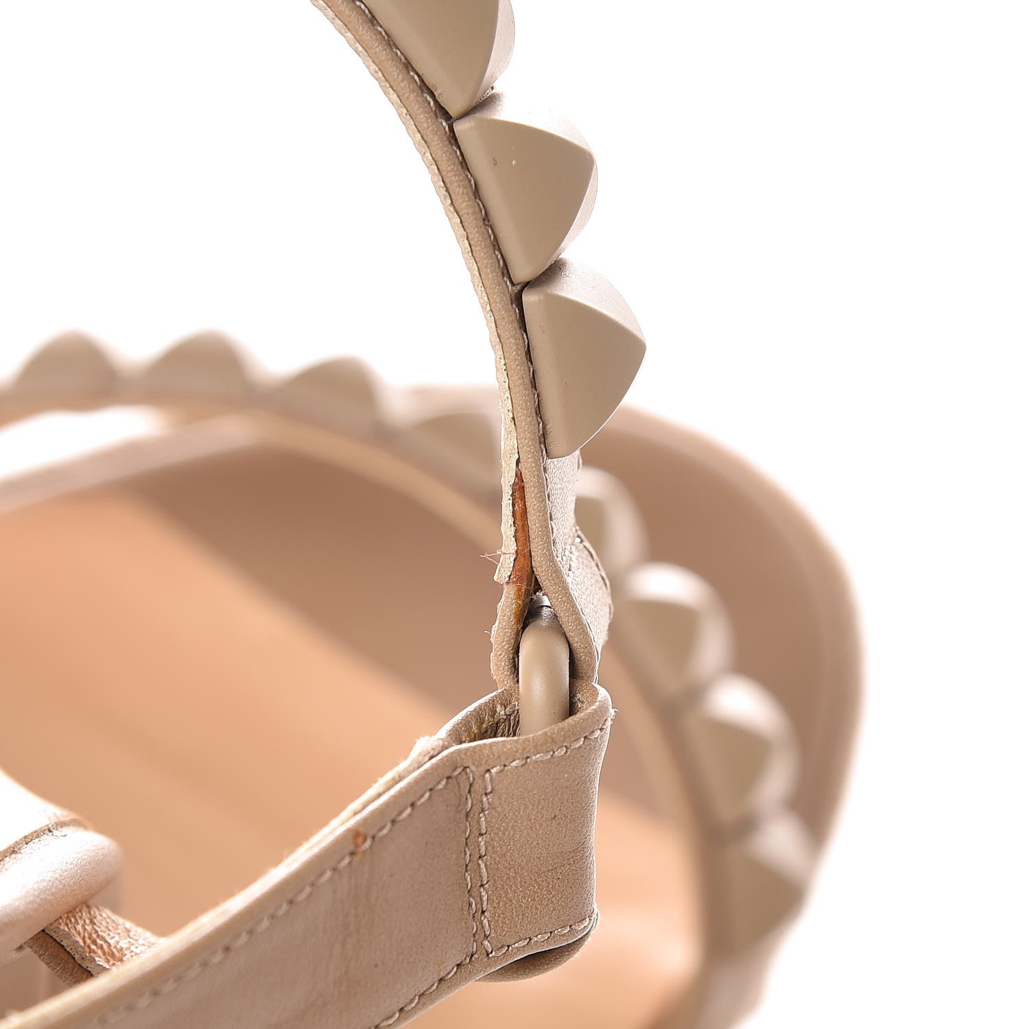 Christian Louboutin Calfskin Rope Cataclou 140 Wedge Sandals 40 Nude 14 of 21