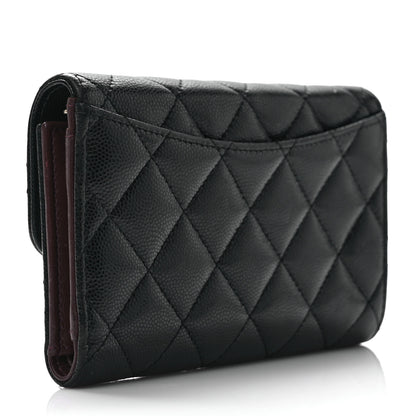 Chanel Caviar Quilted Medium Flap Wallet Black 3 of 7