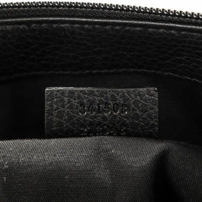 Gucci Nylon Monogram Medium GG Charm Dome Satchel Black 7 of 7