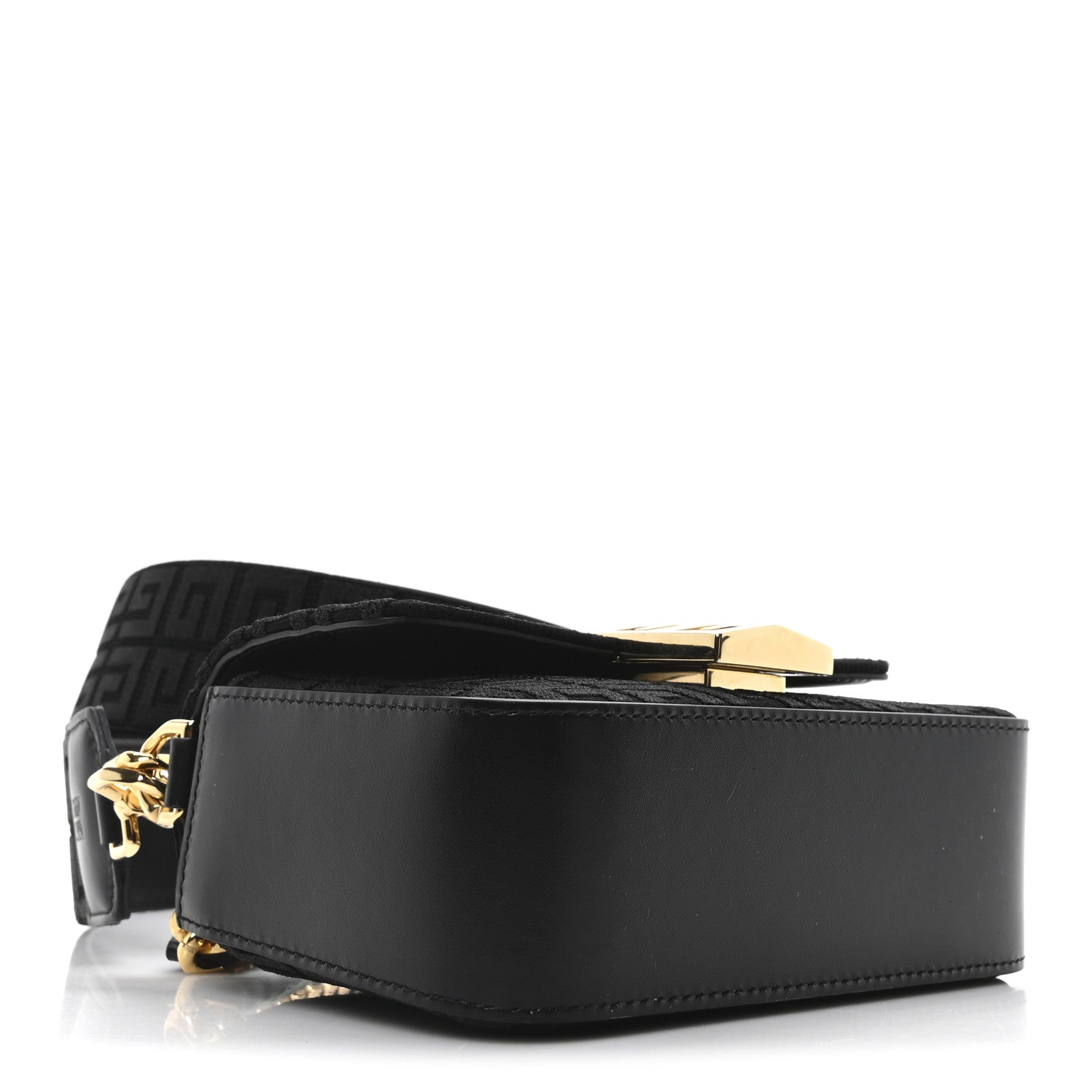 Givenchy Canvas Woven Embroidered Small 4G Bag With Chain Black 4 of 9