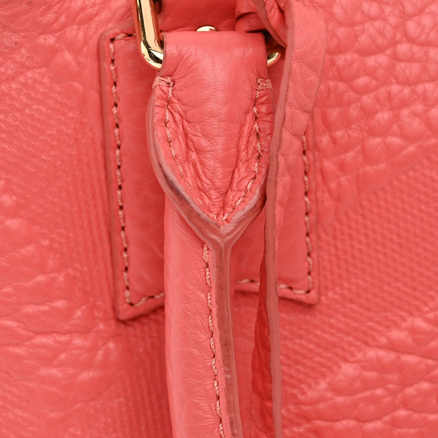 Heritage Grain Check Embossed Small Orchard Bowling Bag Pink