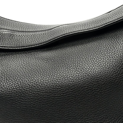 The Row Grained Calfskin Large Slouchy Banana Bag Black 7 of 9