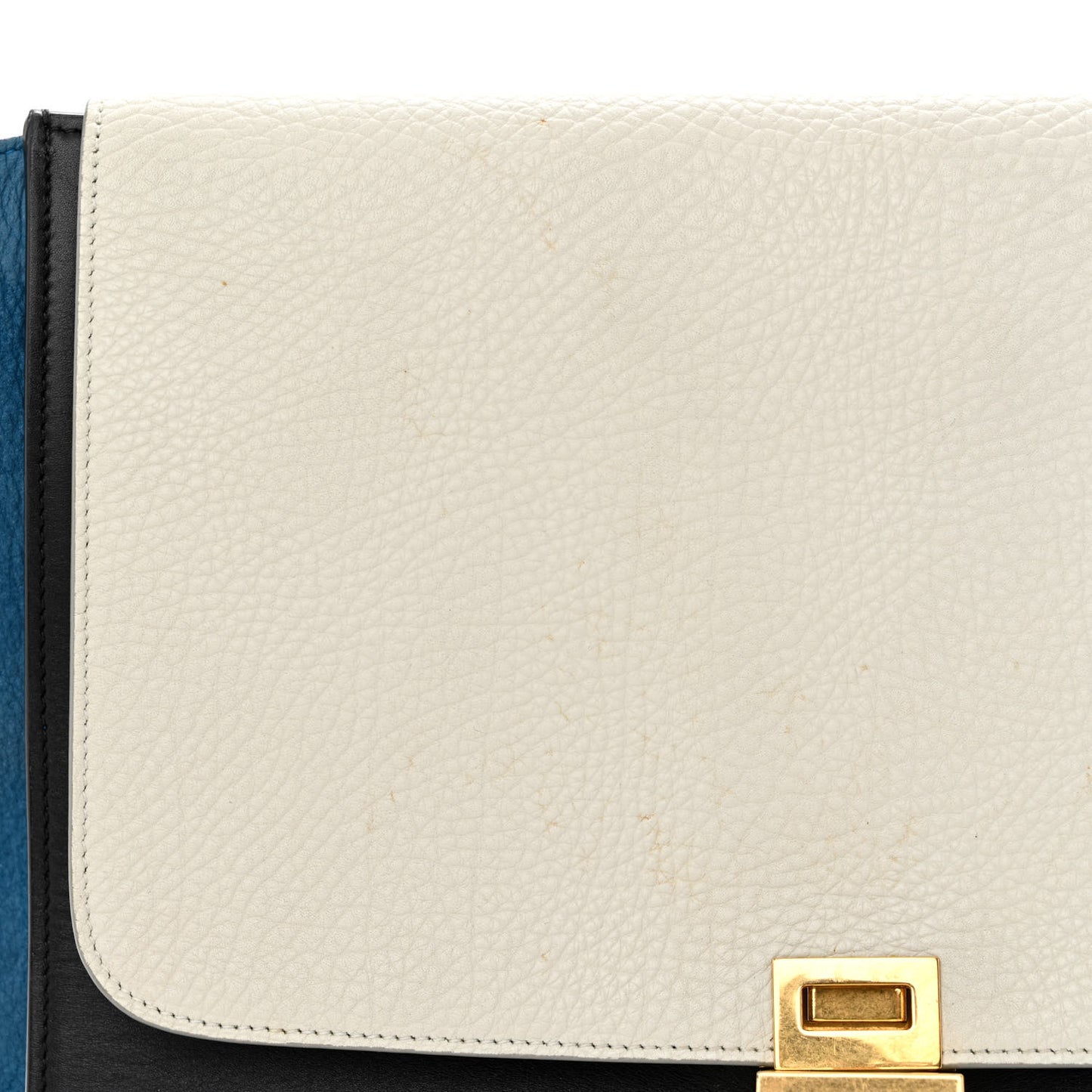 Bullhide Calfskin Grained Nubuck Medium Tri-Color Trapeze Sea