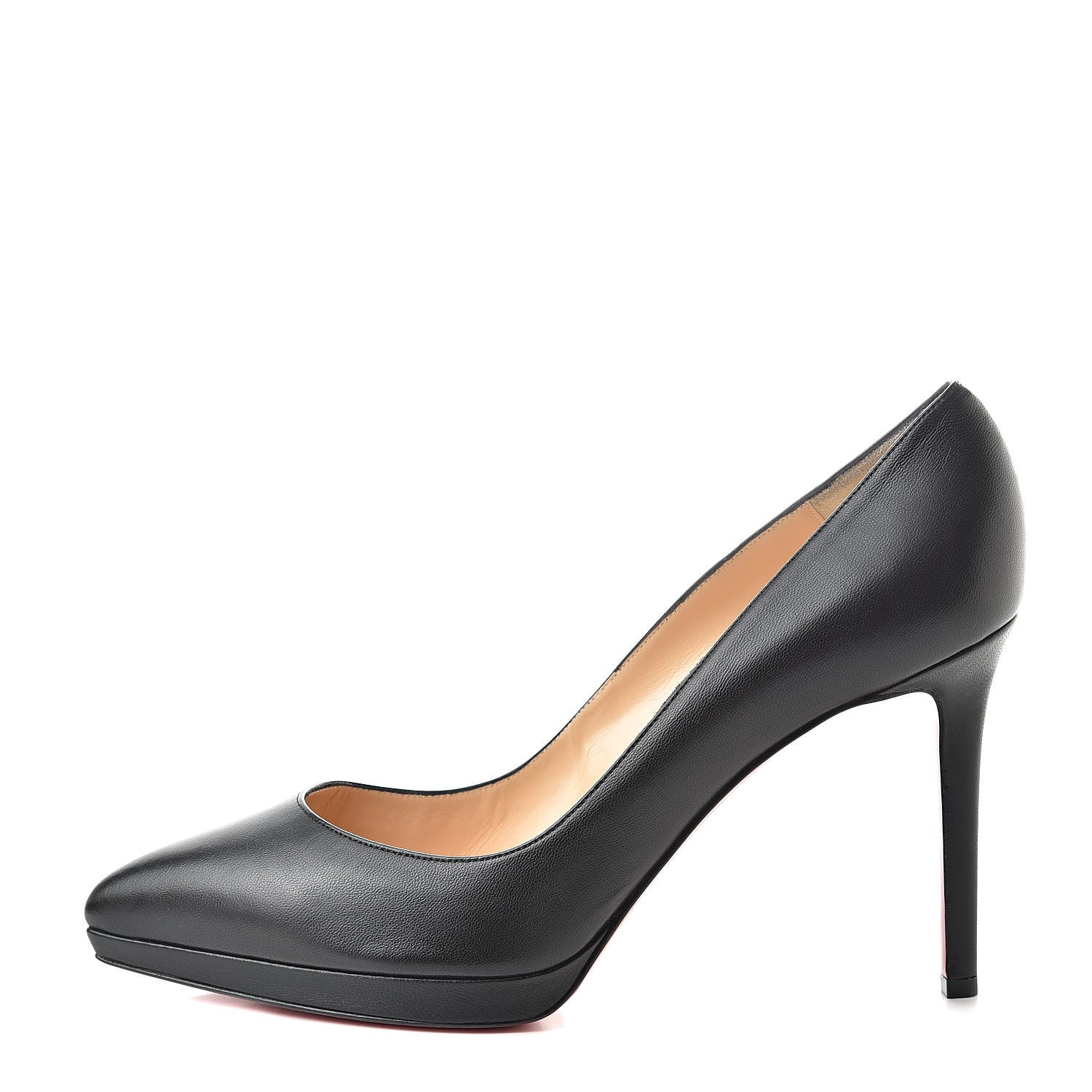 Christian Louboutin Shiny Nappa Pigalle Plato 100 Pumps 42 Black 1 of 9
