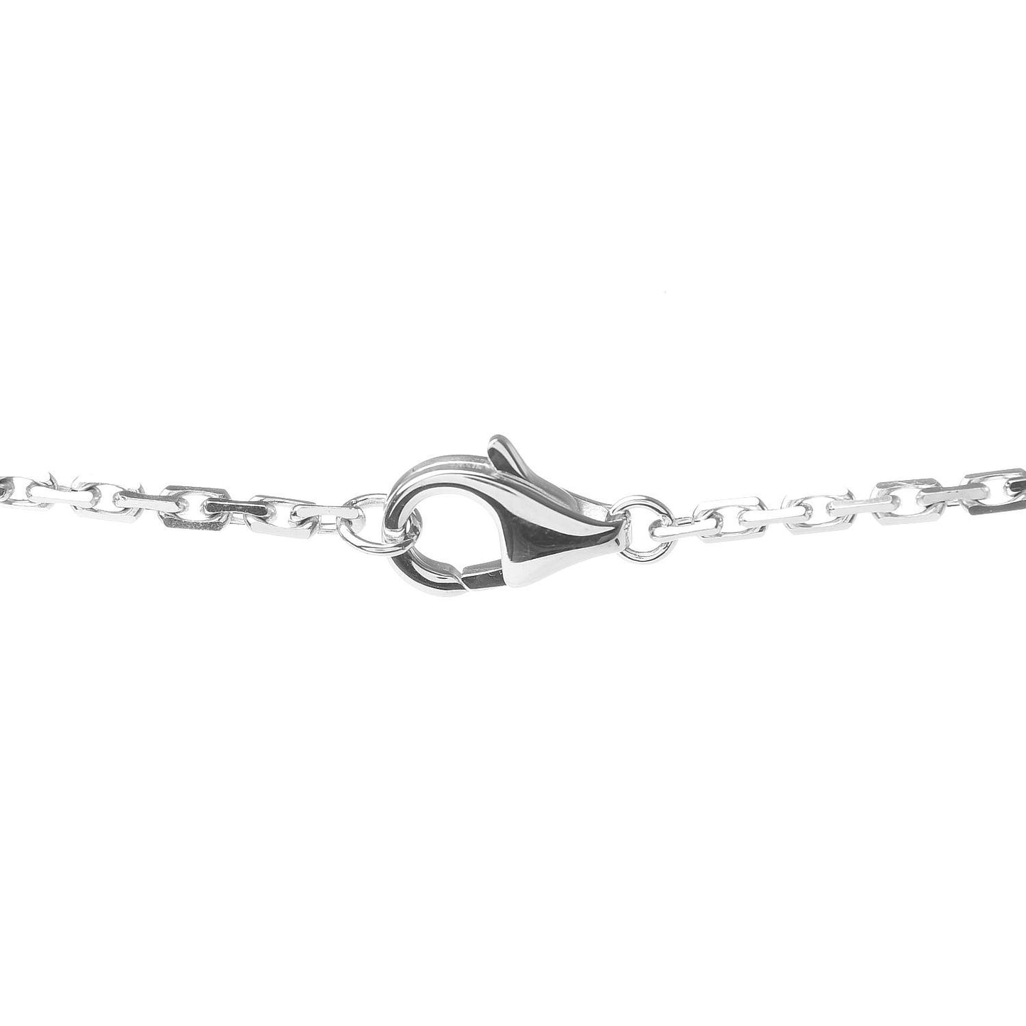18K White Gold LOVE Pendant Necklace