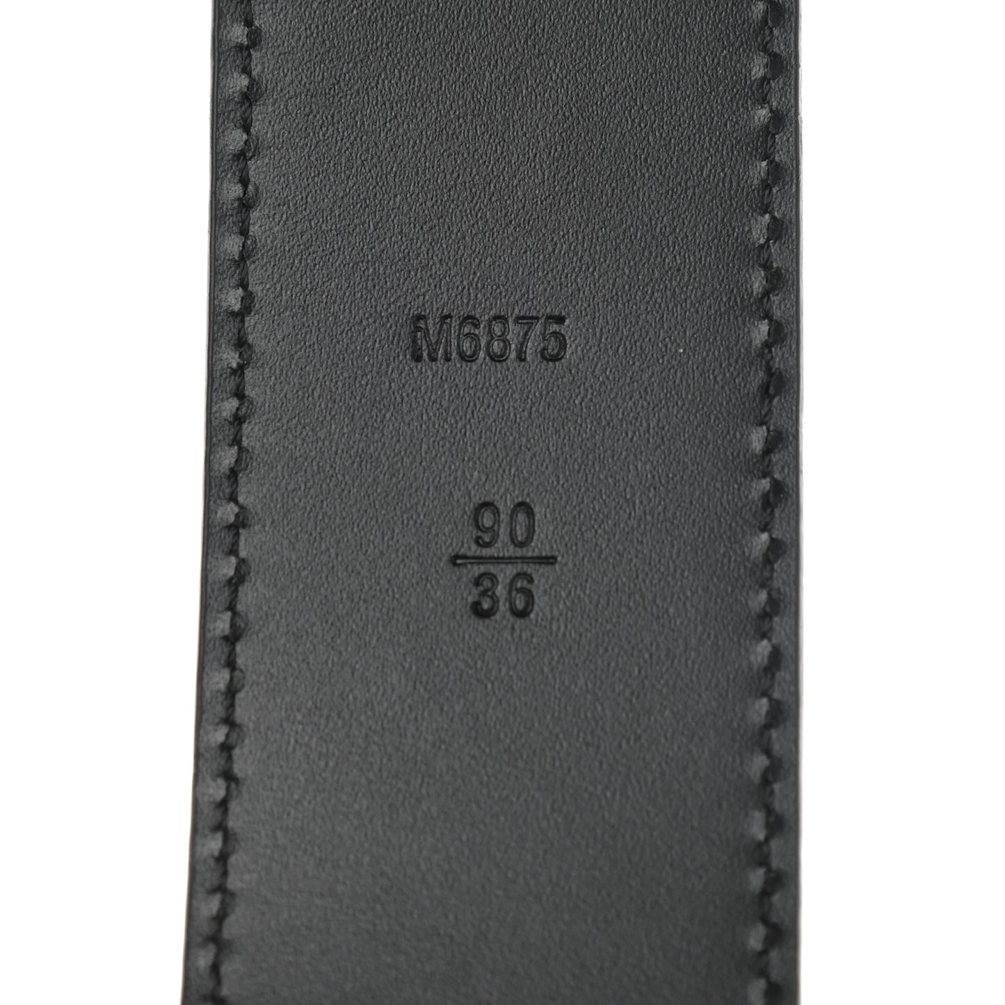 Suede Calfskin Mini Damier 40mm LV Initiales Belt 90 36 Carbone
