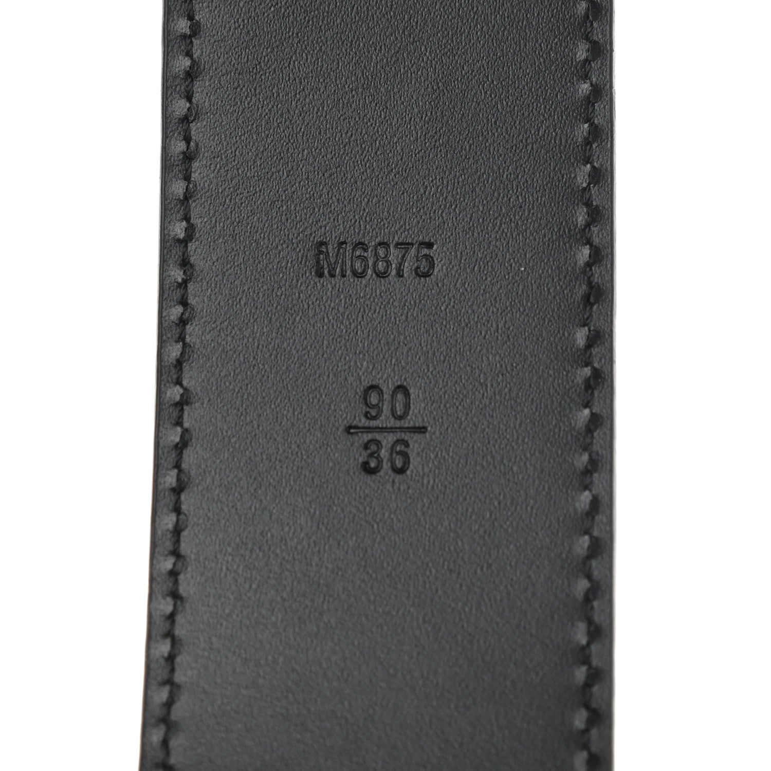 Louis Vuitton Suede Calfskin Mini Damier 40mm LV Initiales Belt 90 36 Carbone 4 of 8