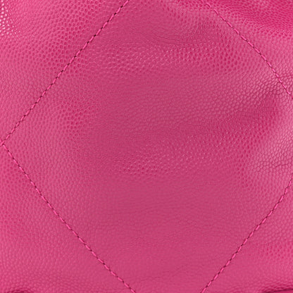 Chanel Shiny Caviar Quilted Monochrome Mini Chanel 22 Fuchsia 8 of 10