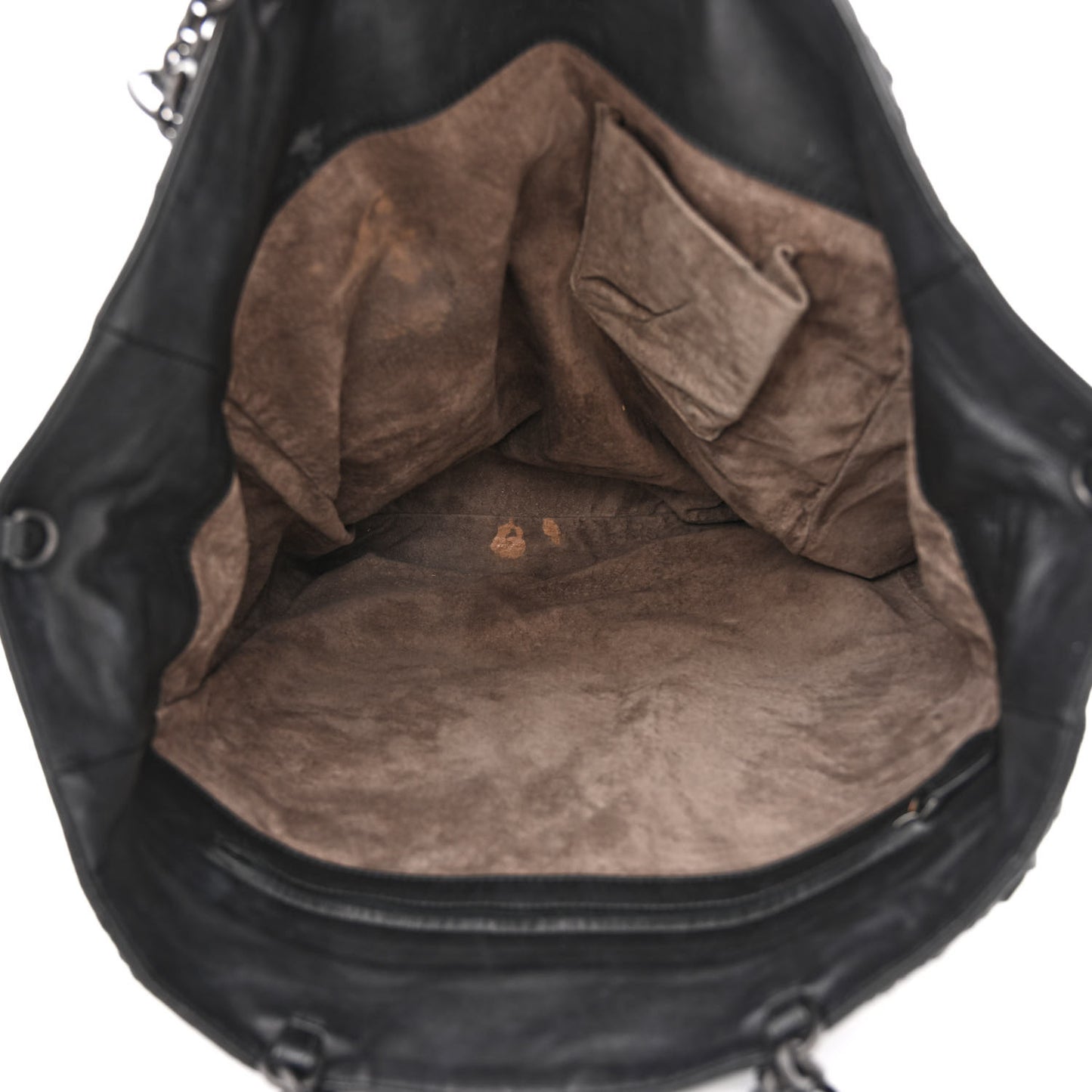 Lambskin Intrecciato Tote Black