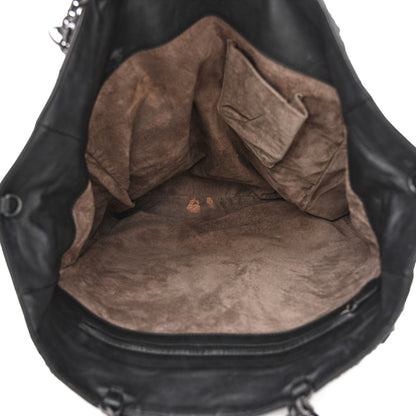 Bottega Veneta Lambskin Intrecciato Tote Black 5 of 16