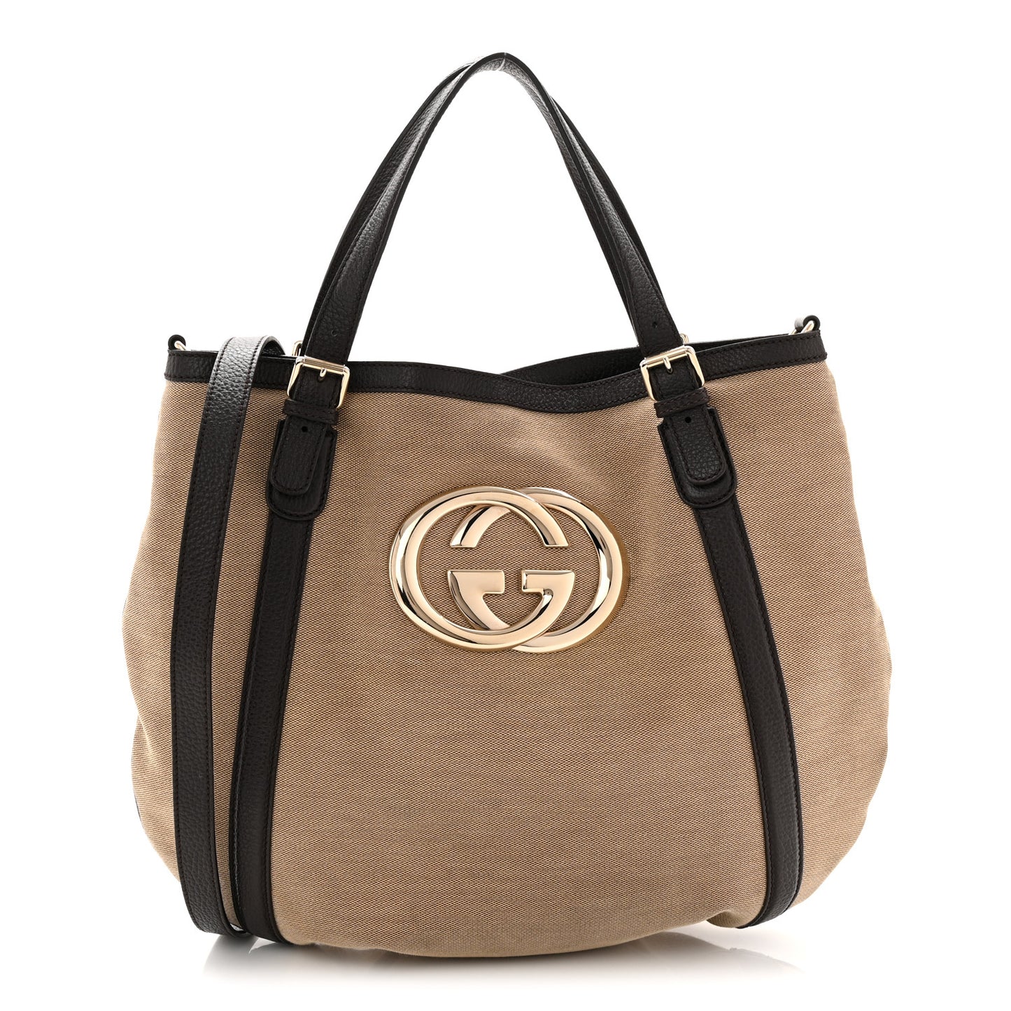 Canvas Britt Tote Dark Brown