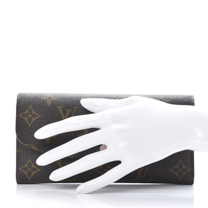 Louis Vuitton Monogram Emilie Wallet Rose Ballerine 2 of 8
