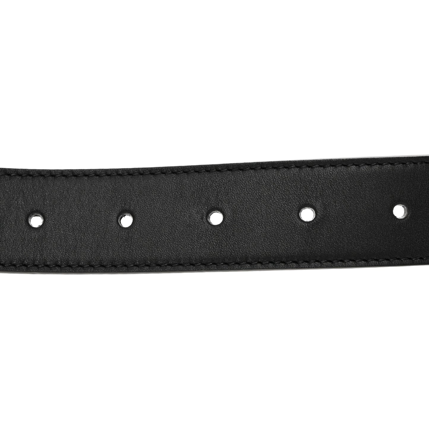 Moon Calfskin Double G 30mm Belt 80 32 Black