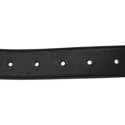 Gucci Moon Calfskin Double G 30mm Belt 80 32 Black 3 of 5