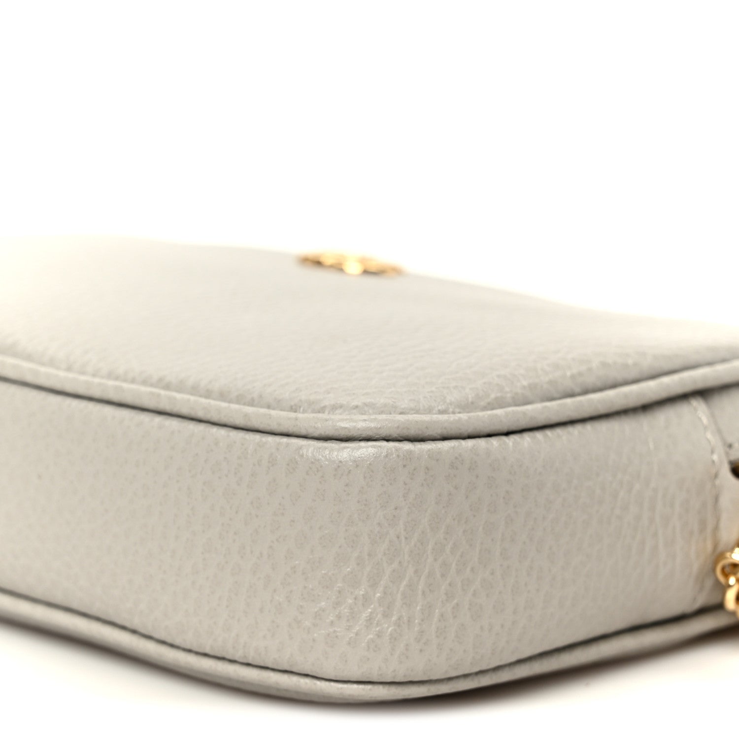 Gucci Dollar Calfskin Super Mini GG Marmont Chain Shoulder Bag Deep Grey 10 of 10
