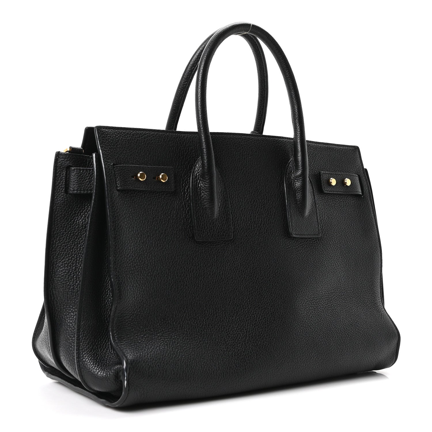 Saint Laurent Grained Calfskin Small Supple Sac De Jour Black 3 of 9