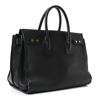 Saint Laurent Grained Calfskin Small Supple Sac De Jour Black 3 of 9