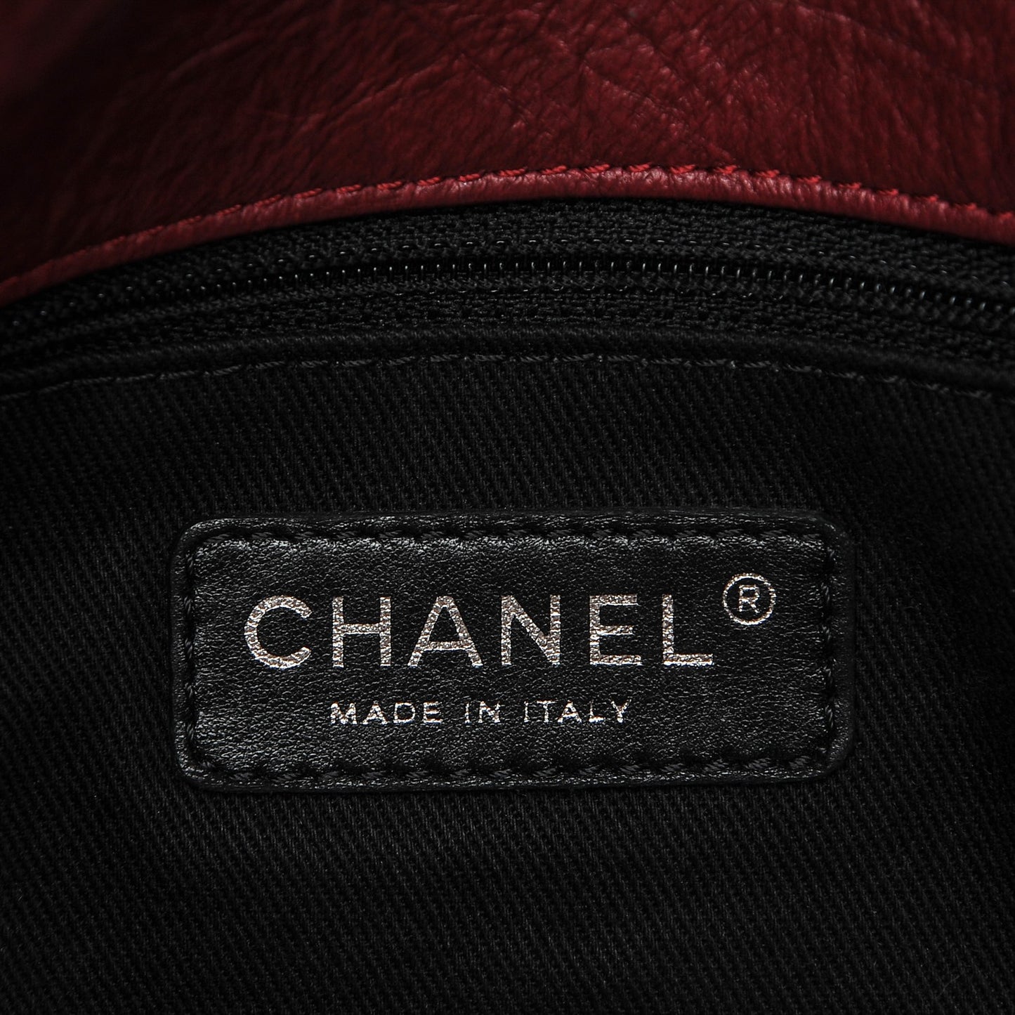 Aged Calfskin Coco Rider Flap Red