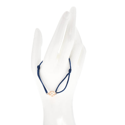 Louis Vuitton 18K Pink Gold Diamond Idylle Blossom Sun Cord Bracelet Blue 4 of 8
