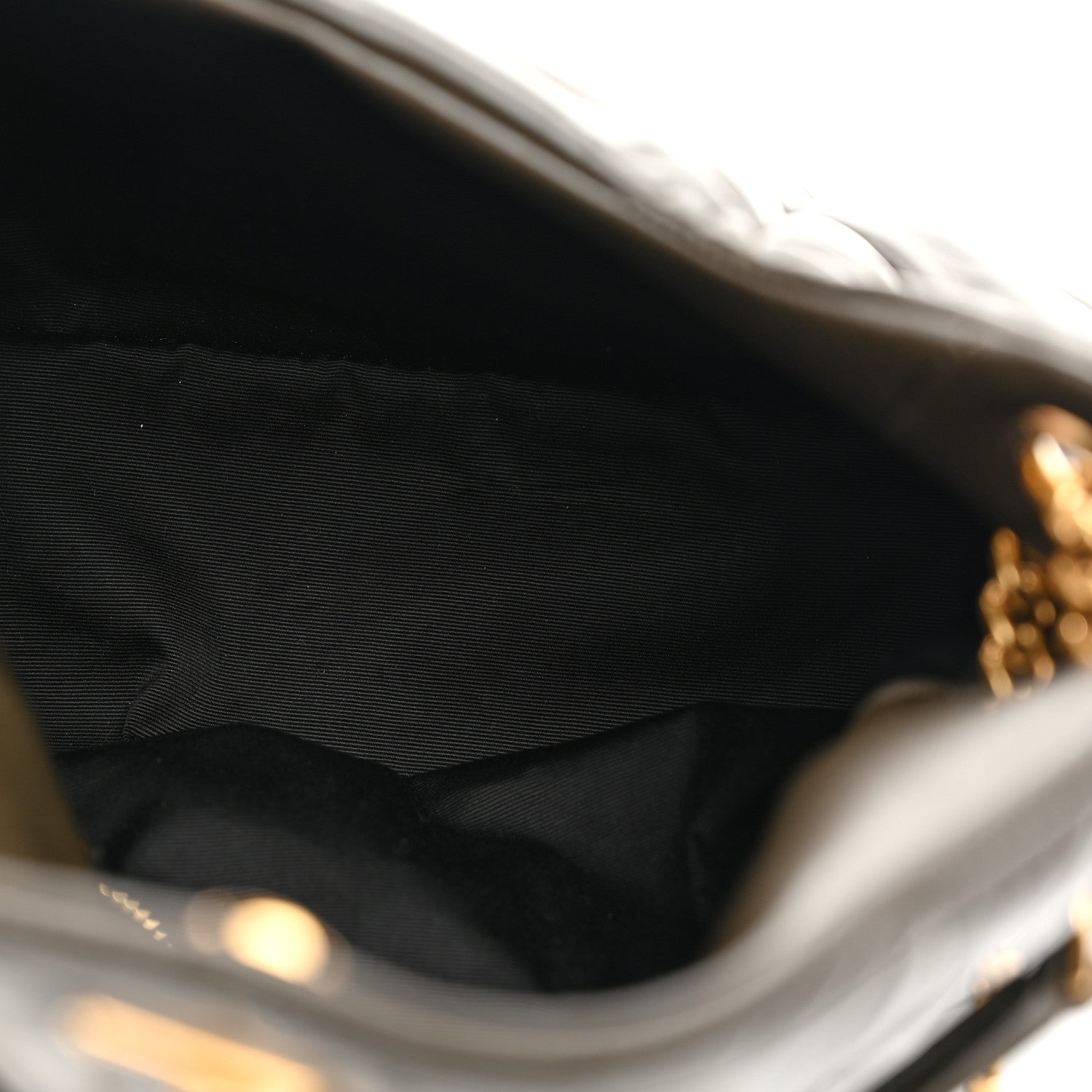 Saint Laurent Lambskin Quilted Small Loulou Puffer Monogram Chain Satchel Light Musk 5 of 11