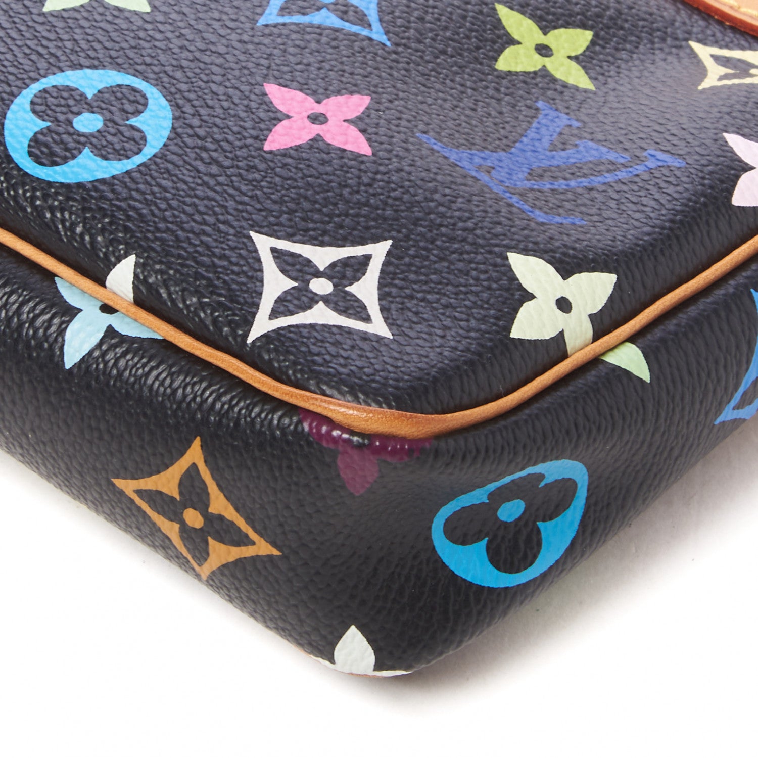 Louis Vuitton Monogram Multicolor Pochette Accessories Black 4 of 8