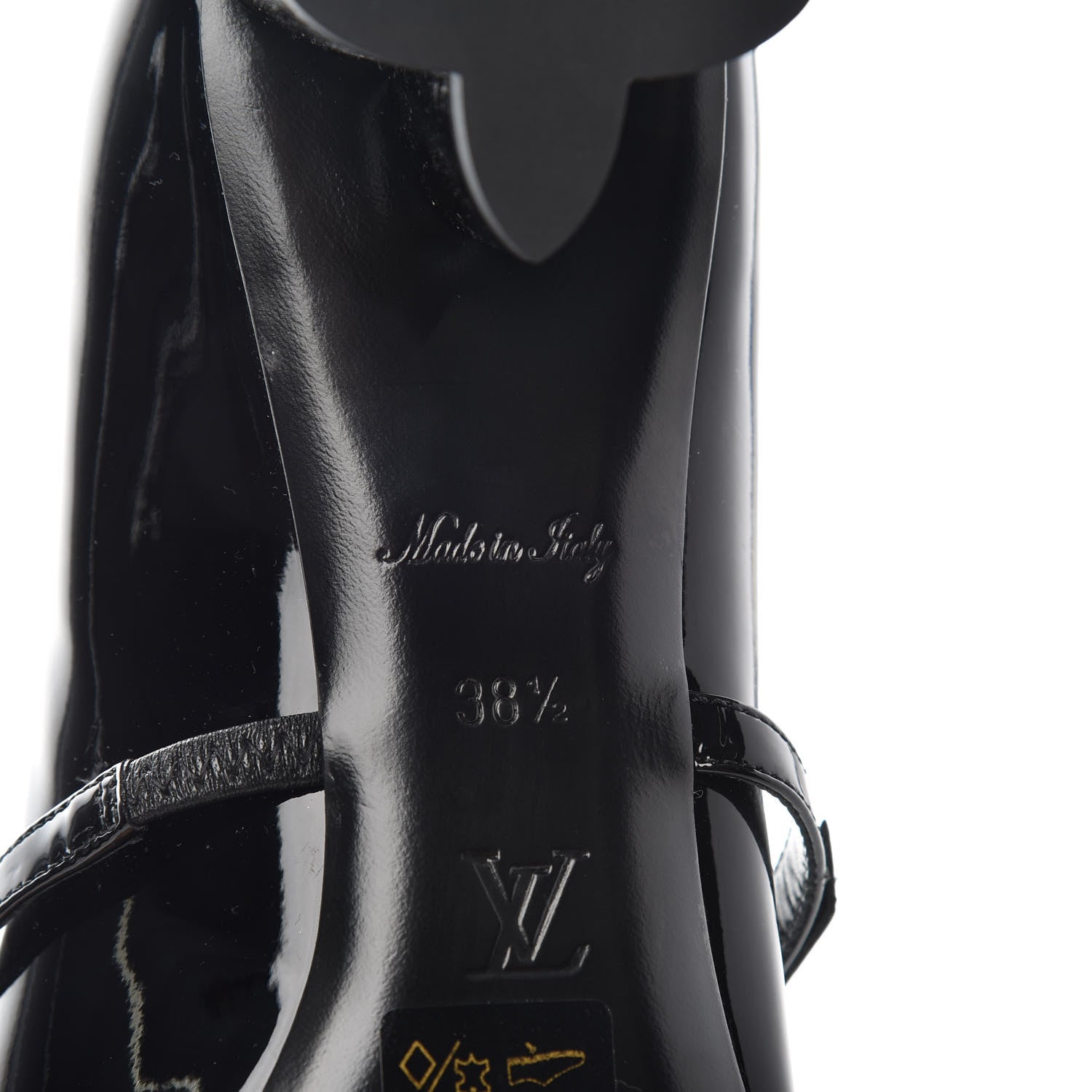 Louis Vuitton Patent Uniformes Silhouette 40mm Pumps 38.5 Black 9 of 10