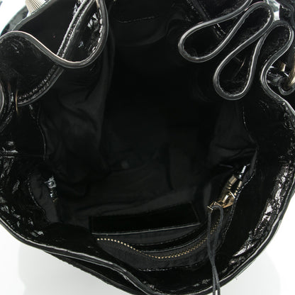Alexander Wang Patent Diego Bucket Bag Black Brass Hardware 5 of 7