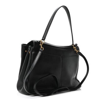 Balenciaga Natural Smooth Calfskin Medium Rodeo Top Handle Handbag Black 3 of 9