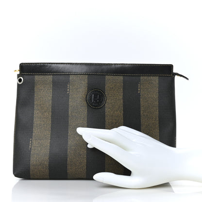 Fendi Pequin Spalmati Cosmetic Bag Tobacco 2 of 9