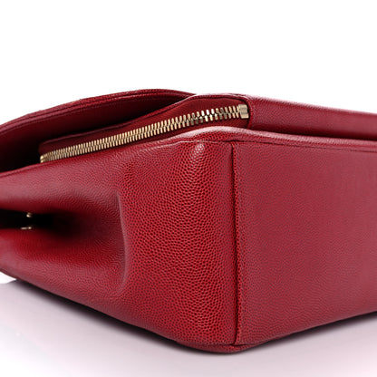 Chanel Caviar Quilted Large Business Affinity Flap Red 8 of 10