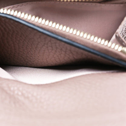 Valentino Garavani Pebbled Calfskin Rockstud French Flap Wallet Poudre 9 of 12