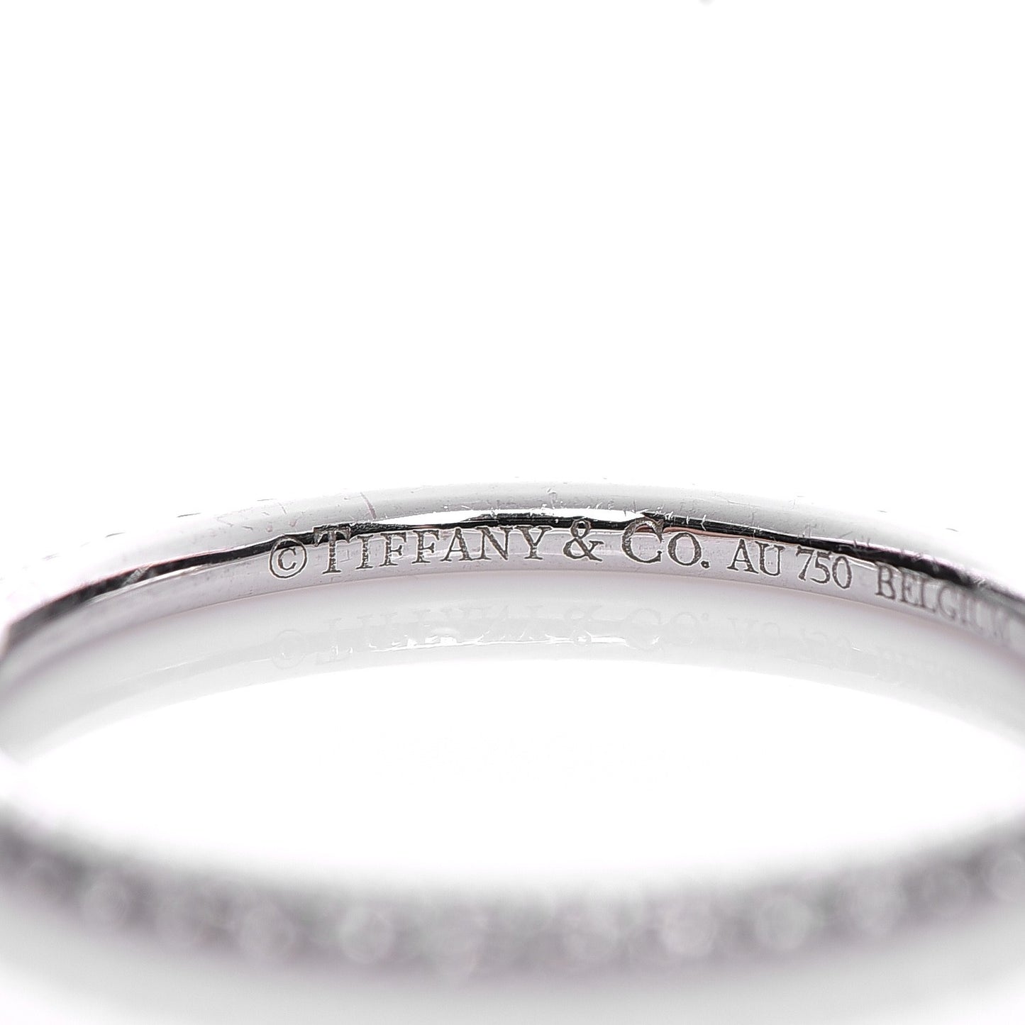 18K White Gold Diamond Metro Ring 6.5