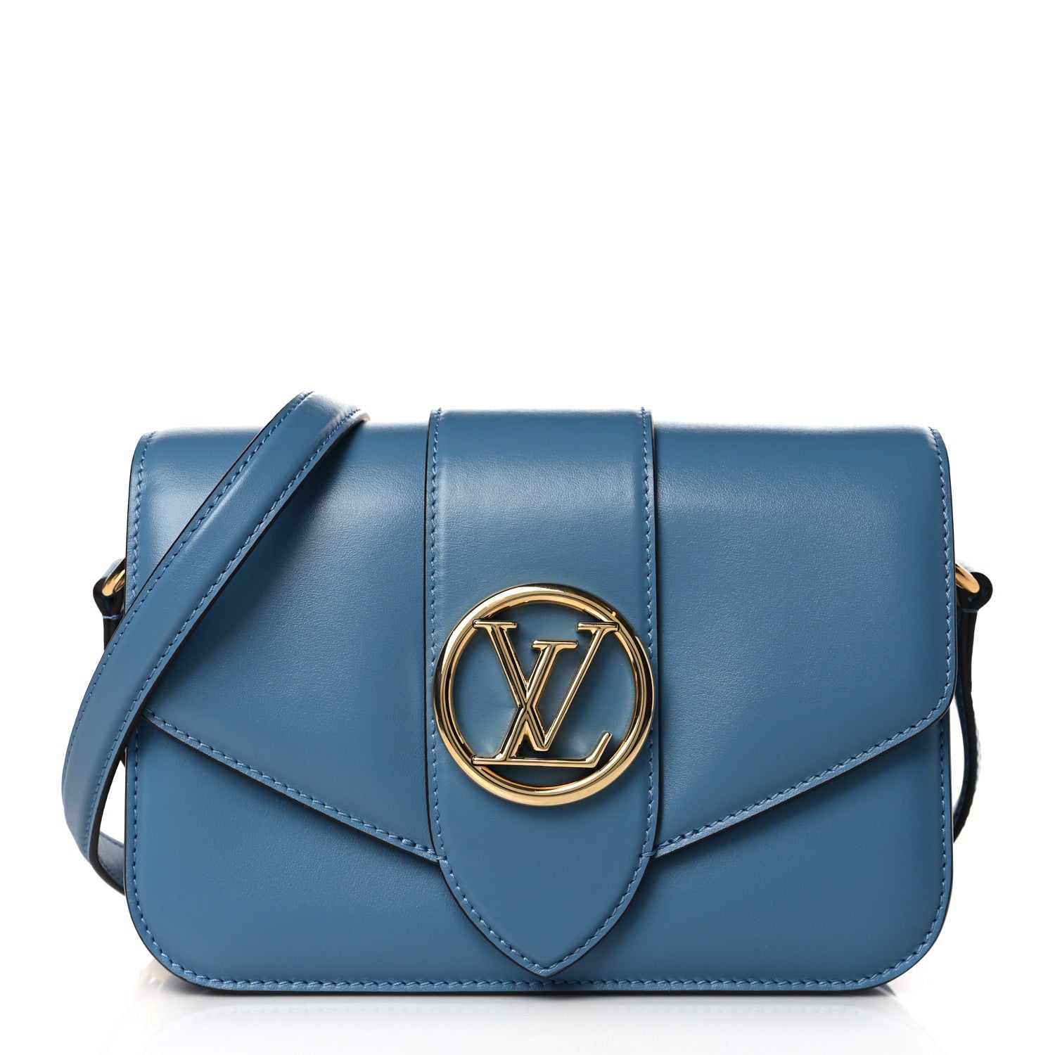 Louis Vuitton Smooth Calfskin LV Pont 9 Bleu Orage 1 of 8