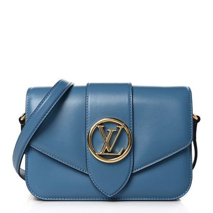 Louis Vuitton Smooth Calfskin LV Pont 9 Bleu Orage 1 of 8