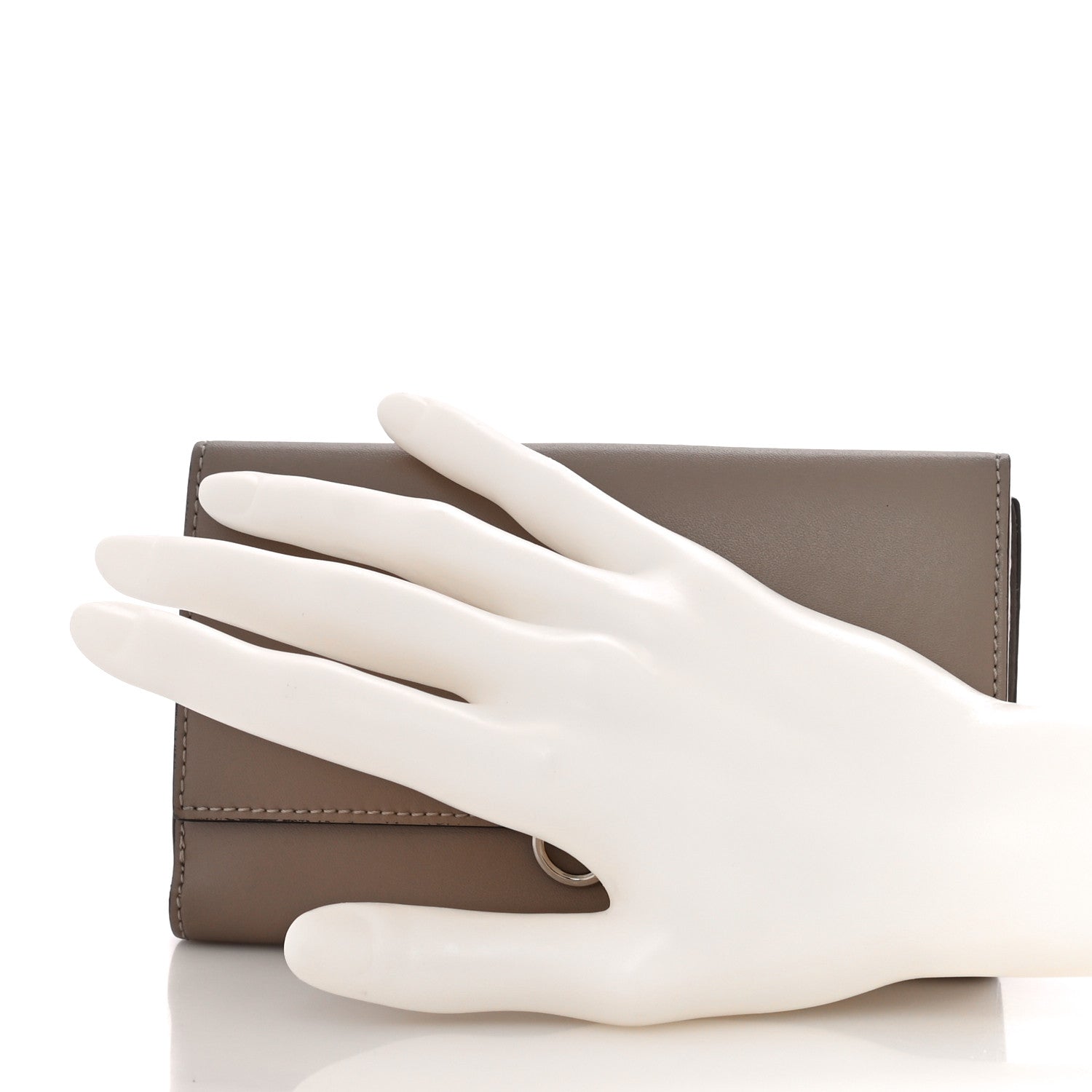 Fendi Vitello Liberty Century Lucido By The Way Medium Bi-Fold Wallet Tortora 2 of 13