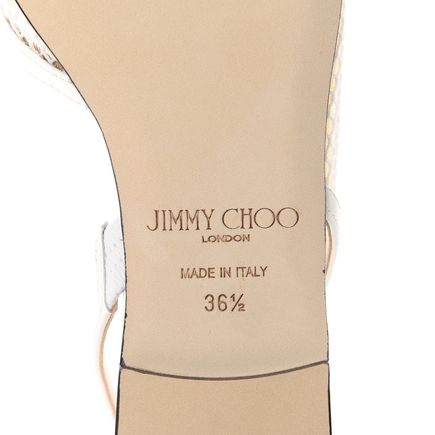 Patent Mesh Calfskin Fetto Flats 36.5 Latte
