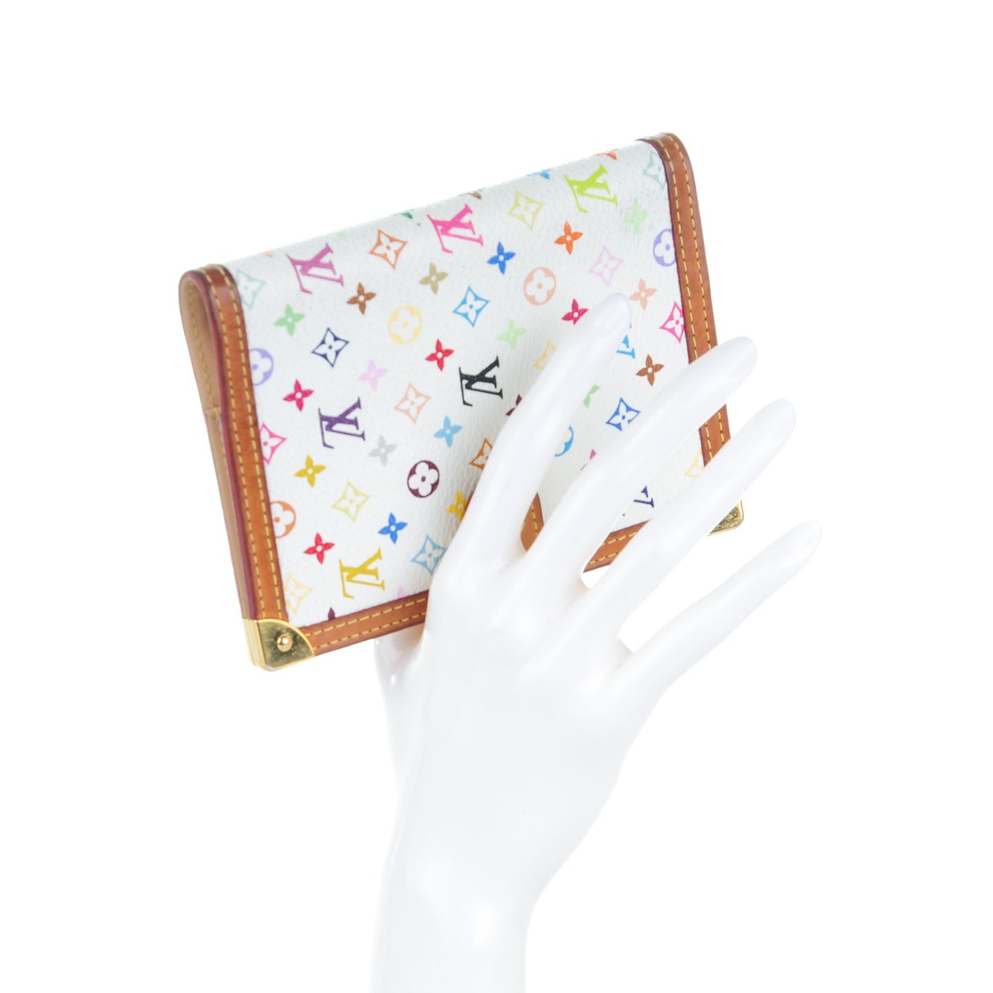 Monogram Multicolor Small Ring Agenda Cover White