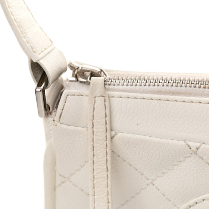 Chanel Caviar Quilted Timeless CC Shoulder Bag White 20 of 22