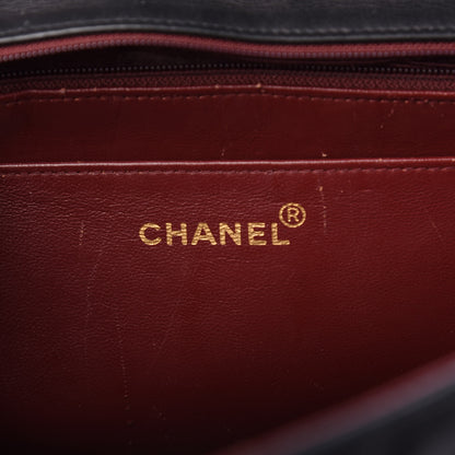 Chanel Lambskin Quilted XL Jumbo Single Flap Black 6 of 12
