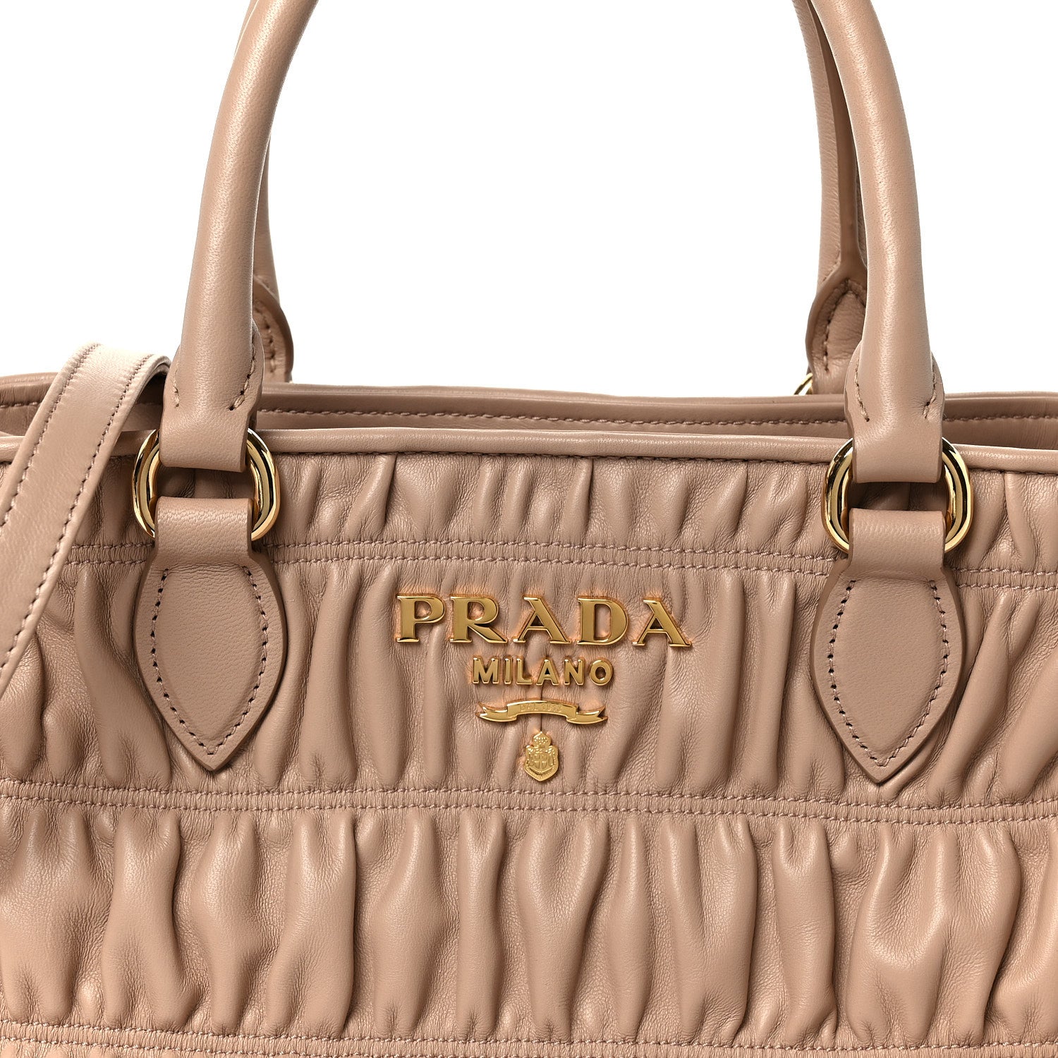 Prada Nappa Gaufre Small Tote Cipria 9 of 11