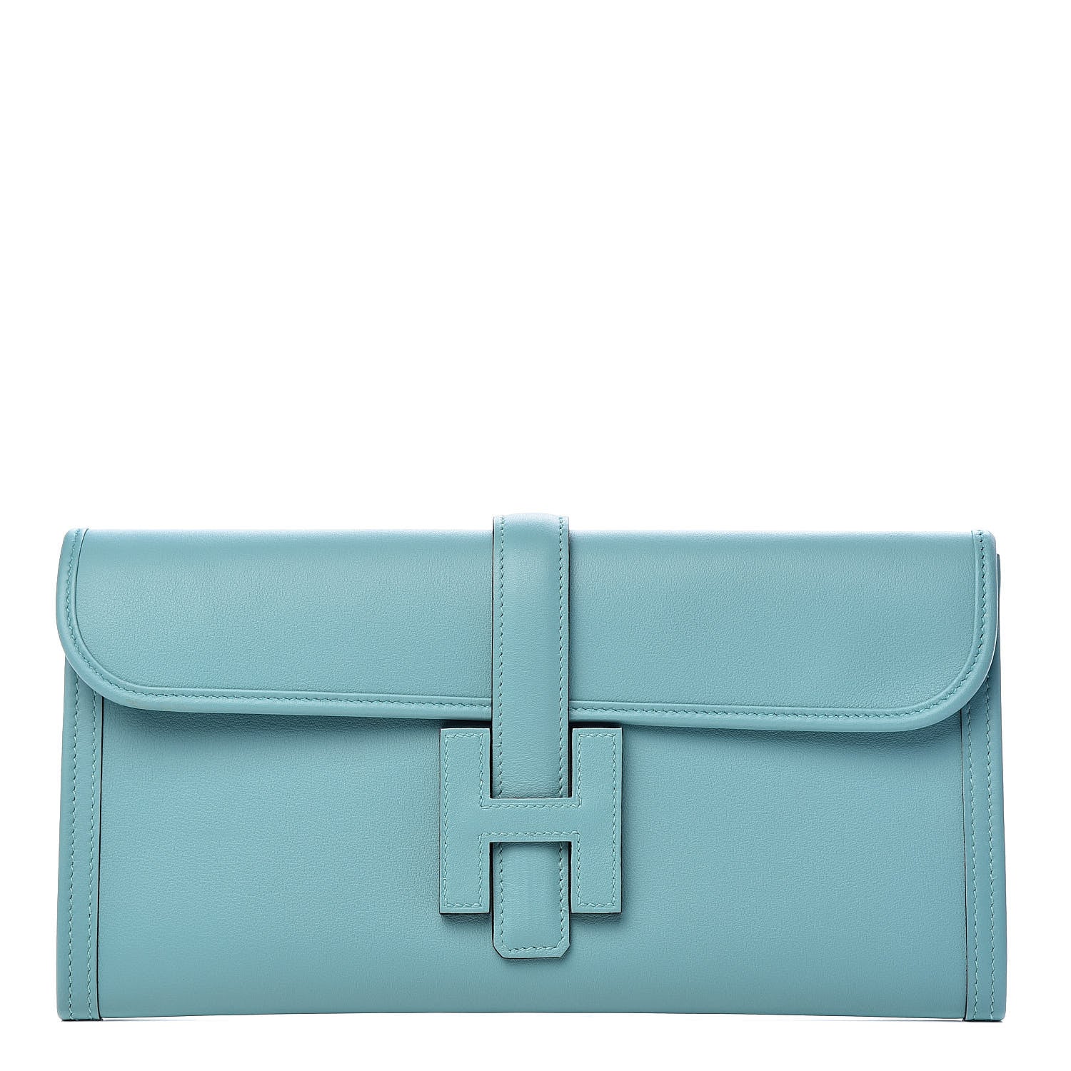 Hermes Swift Jige Elan 29 Clutch Bleu Saint Cyr 1 of 7