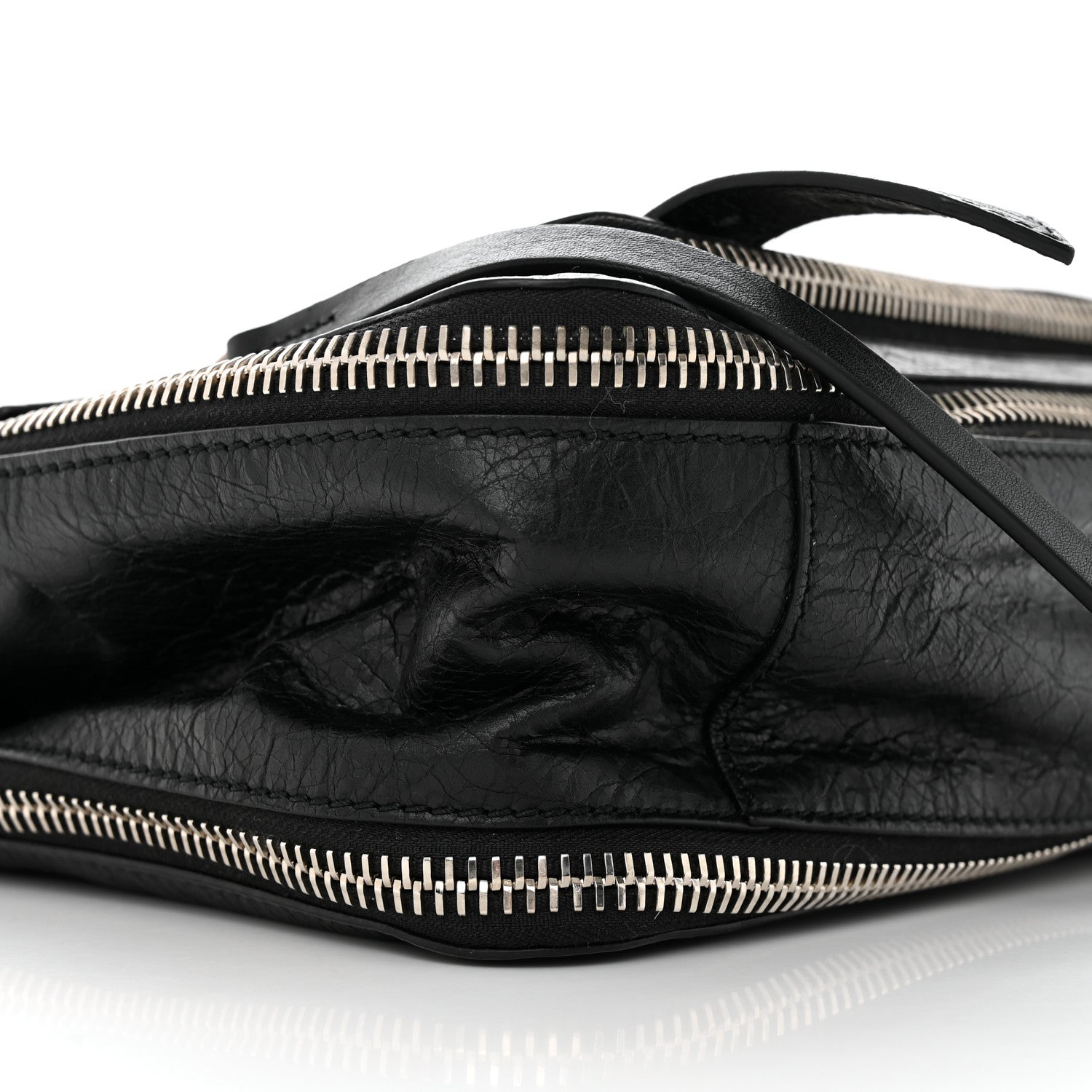 Proenza Schouler Lambskin Medium PS1 Plus Zip Satchel Black 9 of 10
