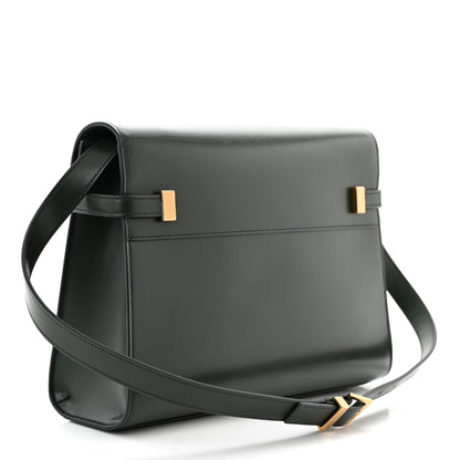 Saint Laurent Smooth Calfskin Medium Manhattan Shoulder Bag Dark Green 3 of 10