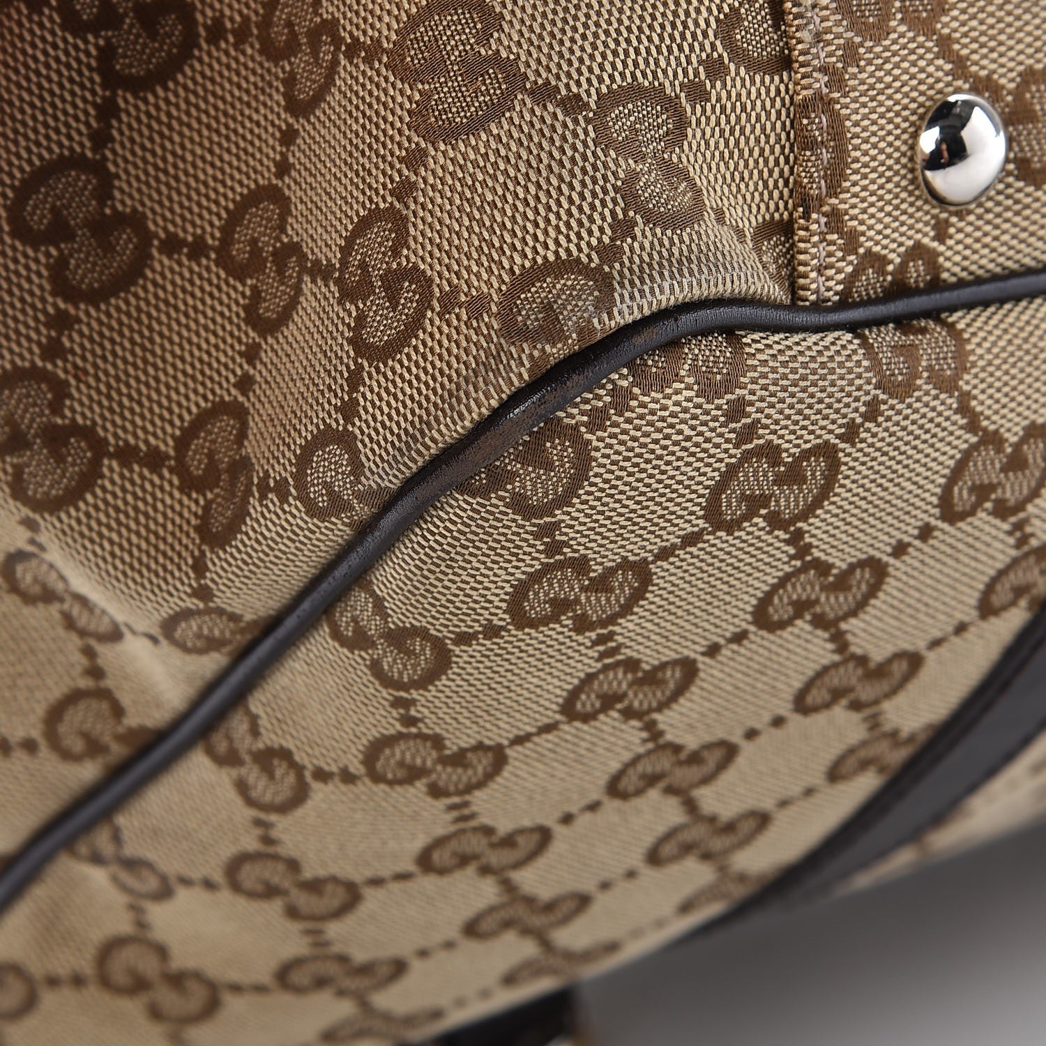 Gucci Monogram Medium Twins Tote Dark Brown 10 of 12