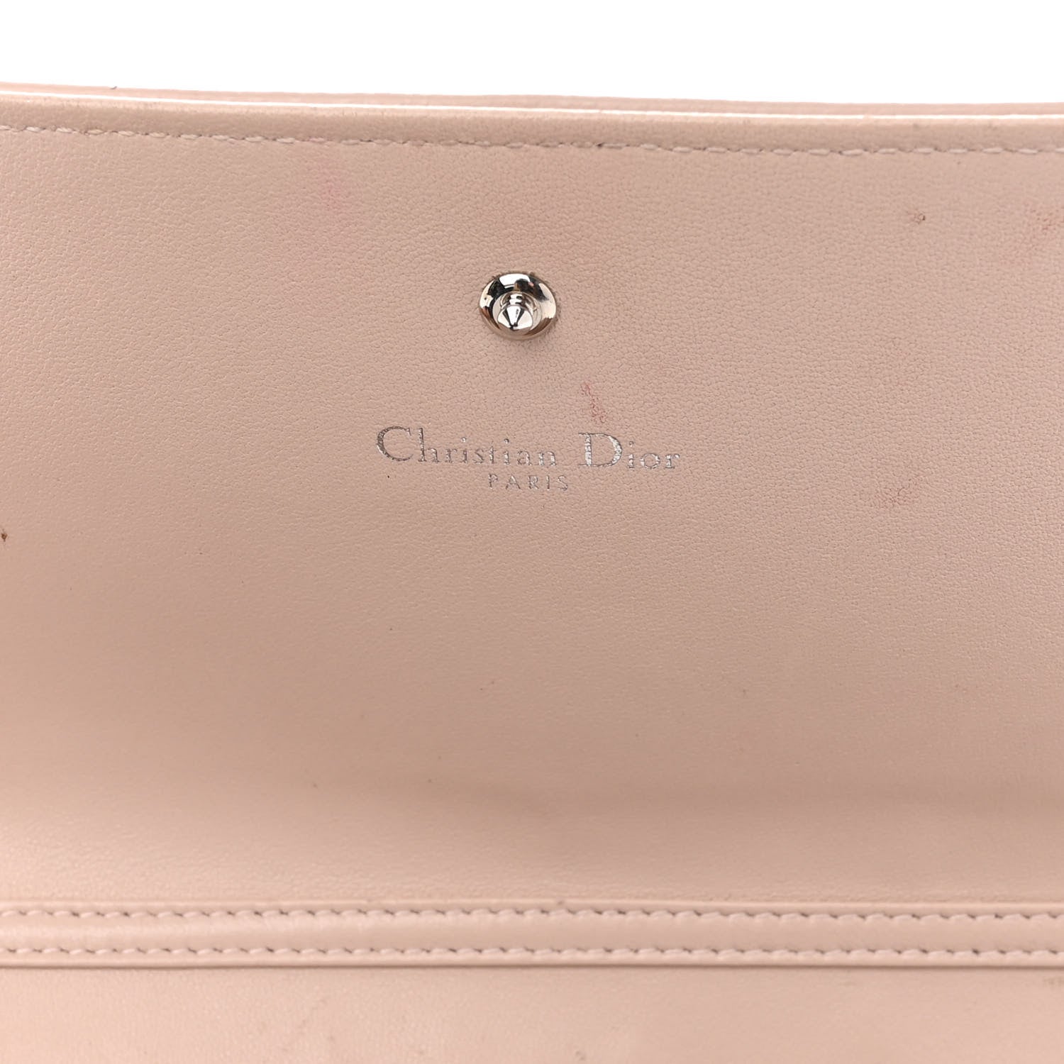 Christian Dior Grained Calfskin Diorama Croisiere Chain Wallet Rose Poudre 6 of 11
