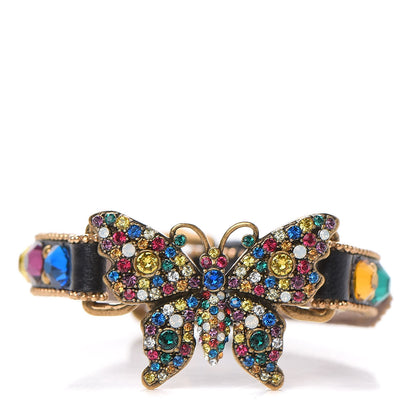 Gucci Calfskin Crystal Butterfly Bracelet Multicolor 1 of 6