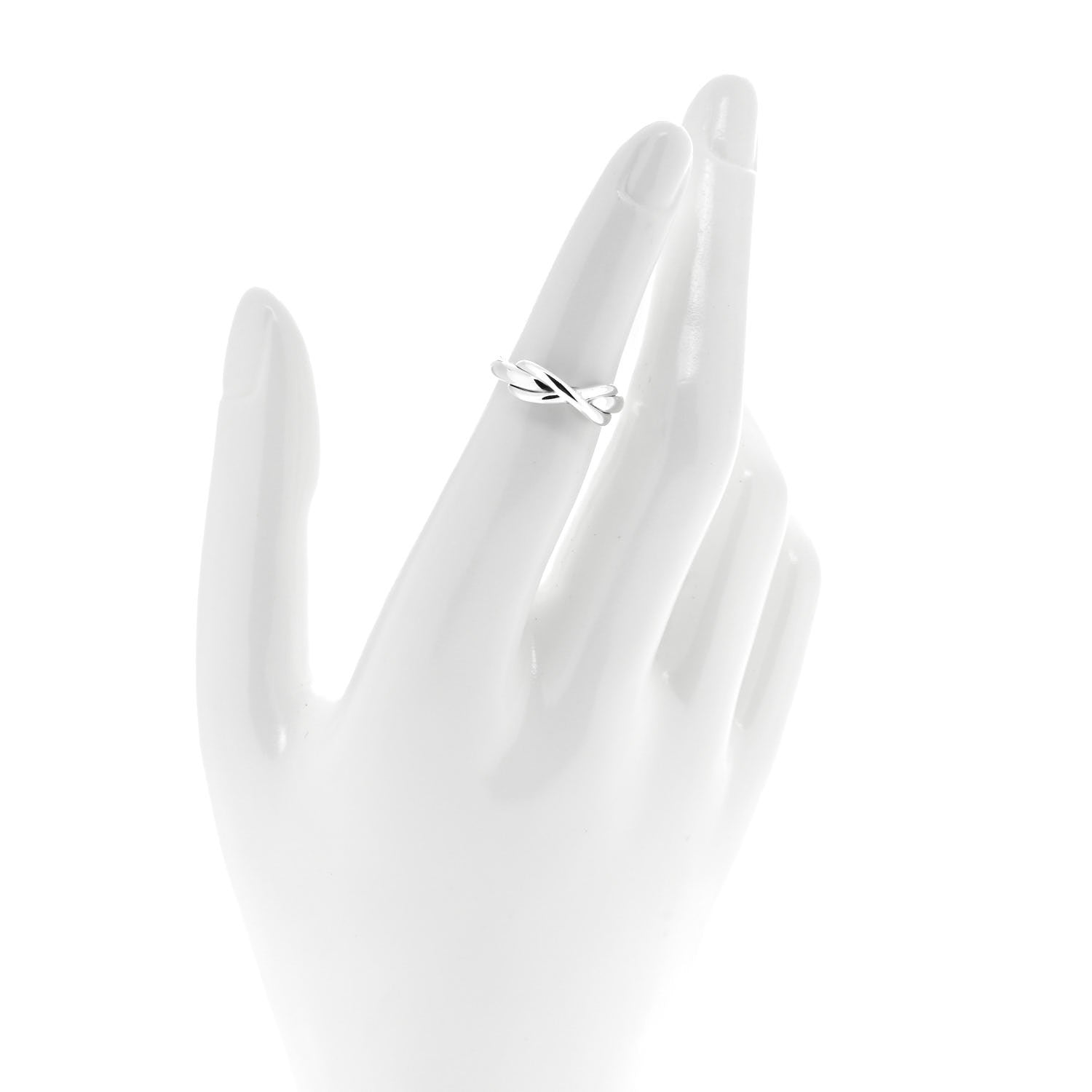Tiffany Sterling Silver Narrow Infinity Ring 48 4.5 2 of 4