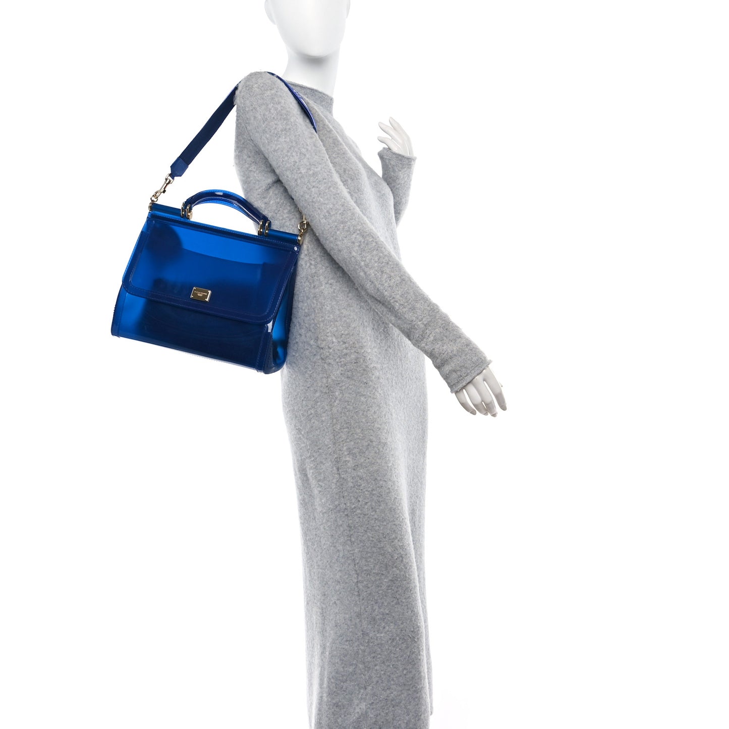 PVC Miss Sicily Satchel Blue